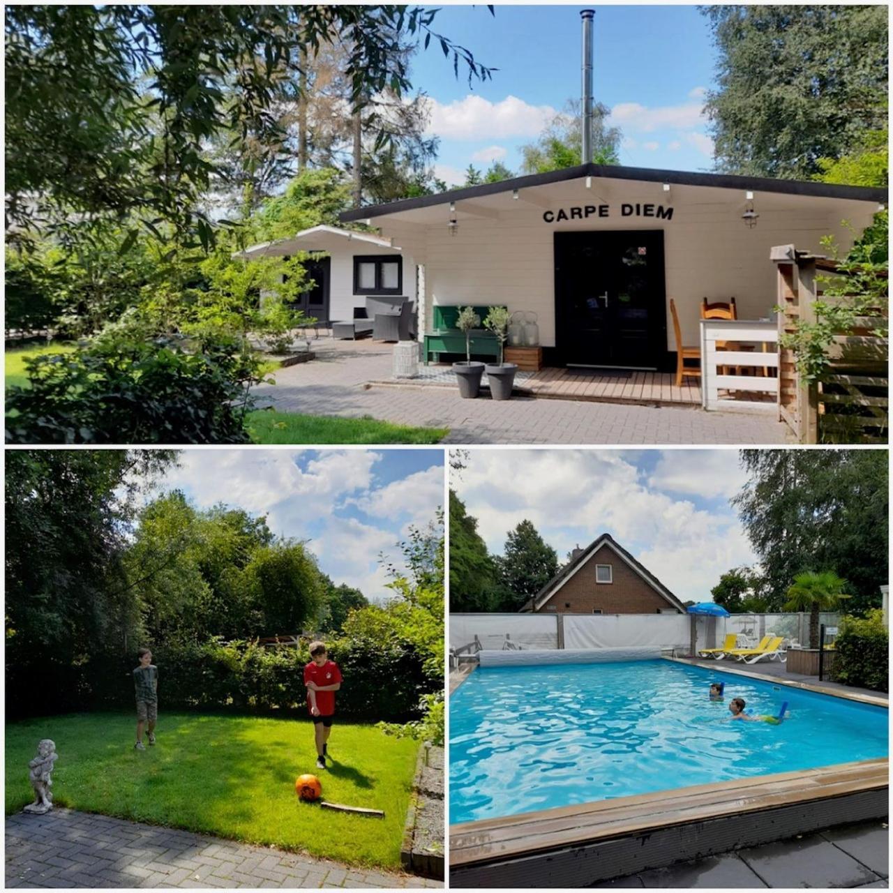 Carpe Diem, Het Ruime Chalet Met Houtkachel Nabij Wildlands Emmen Schoonebeek Ngoại thất bức ảnh